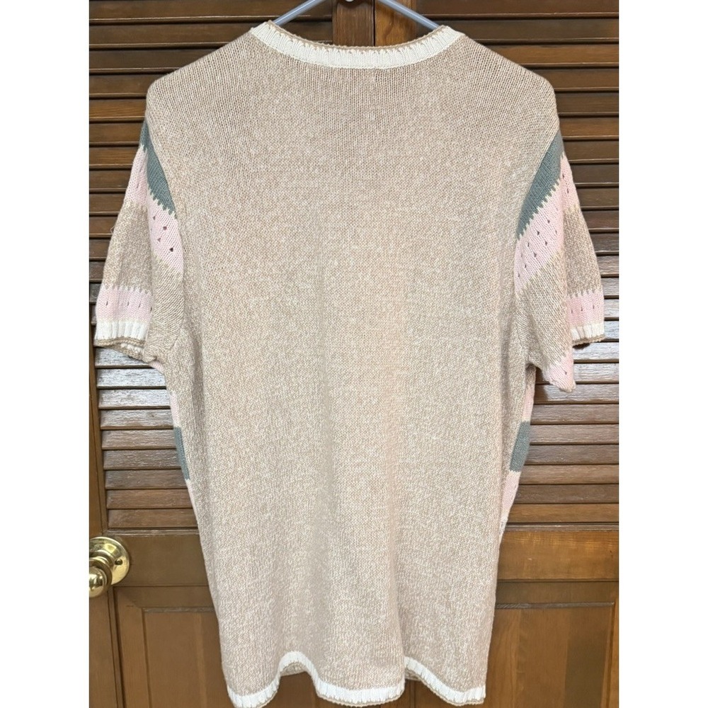 Vintage Classic Elements Cottagecore Floral Knit Cardigan Sweater XL Grannycore - Picture 3 of 5